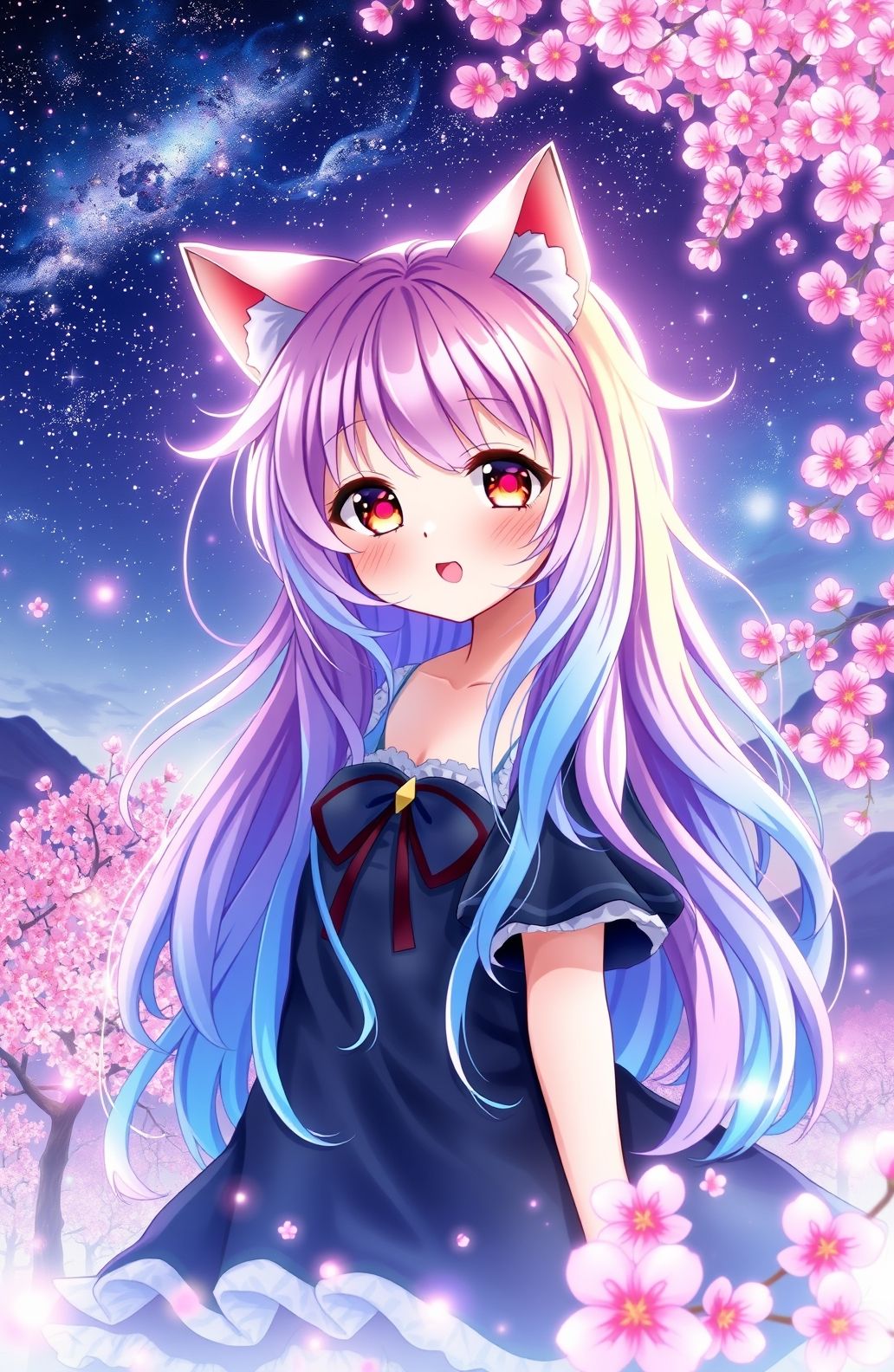 Anime Cat Girl Wallpaper