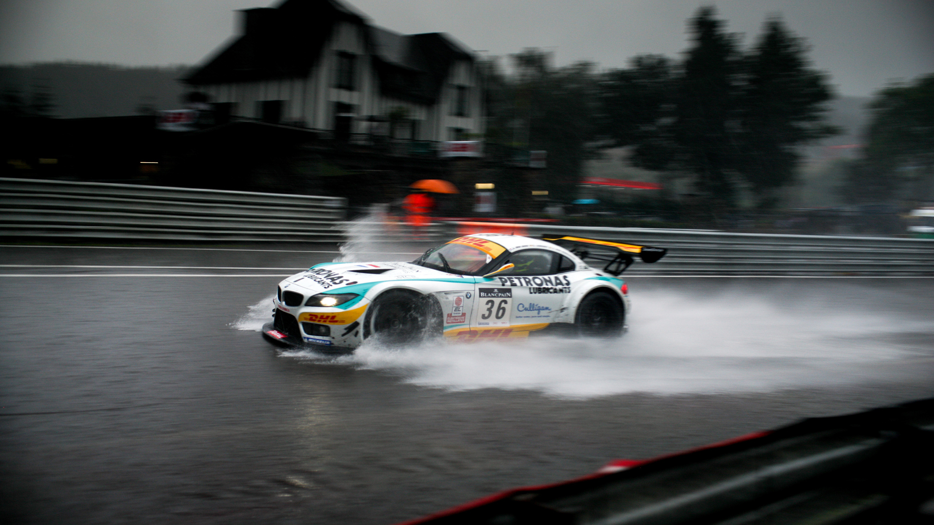 Bmw Rain Race Wallpaper Hd Car