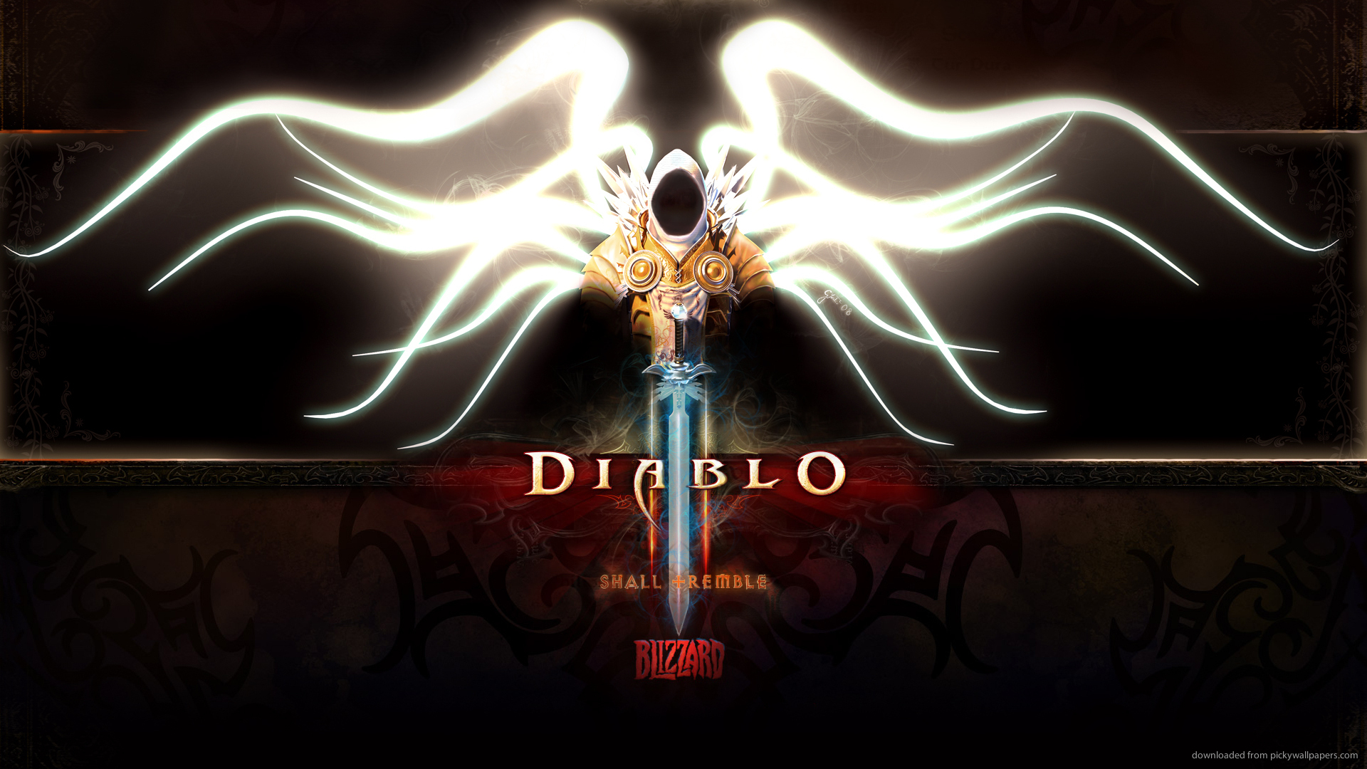 Diablo Tyrael Wallpaper for 1920 x 1080 HDTV 1080p   FROBLOG