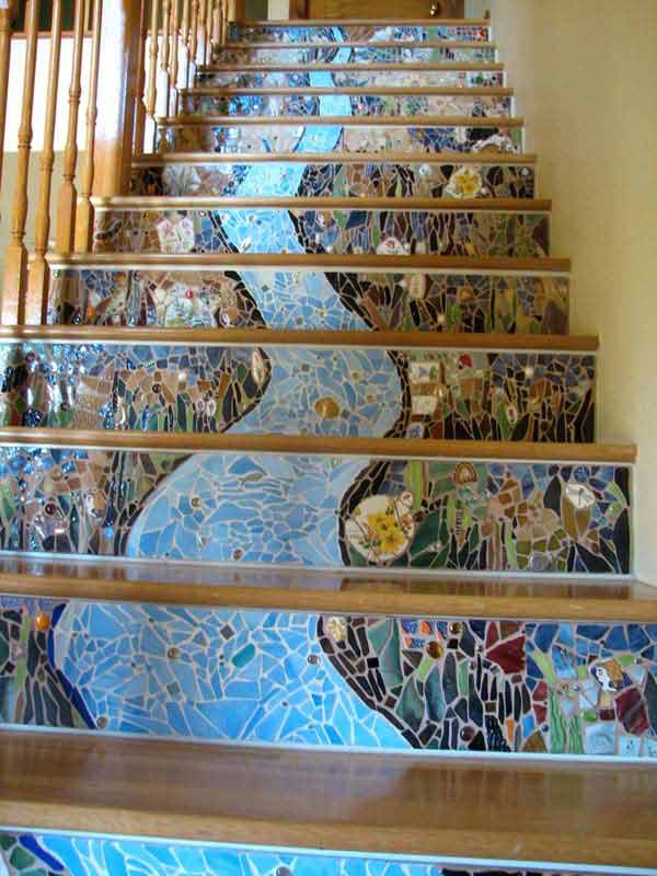Diy Wallpapered Stair Risers Ideas To Give Stairs Some Flair