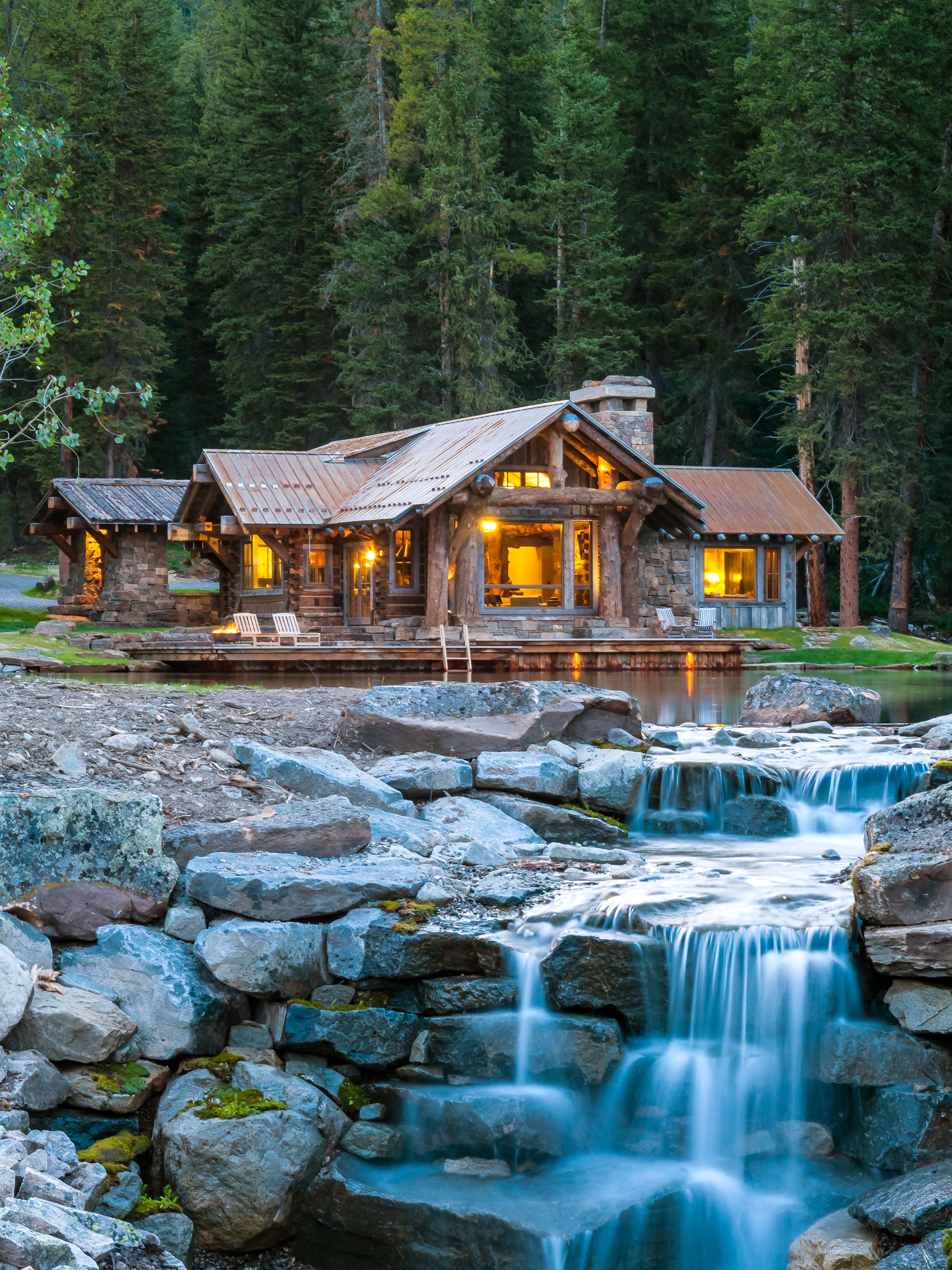 A Log Home In Montana Is For Sale Architectural Digest