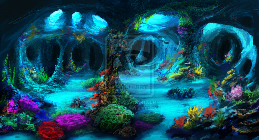 Beautiful Underwater Caves Wallpaper Underwater caves commission