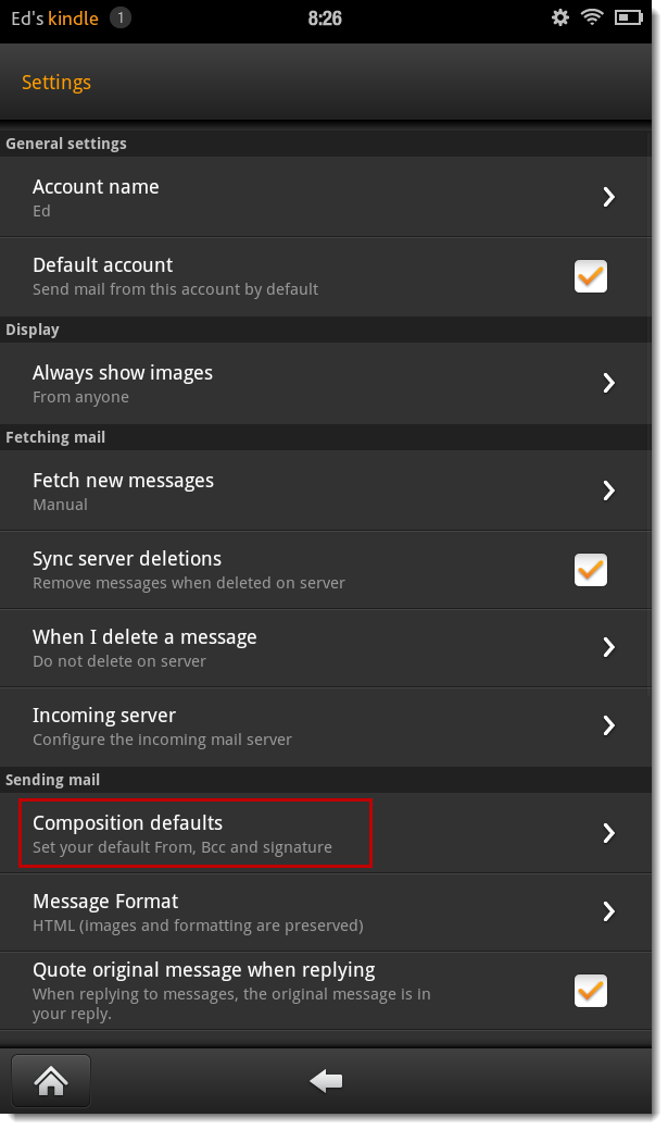Free download How to remove the default e mail signature on the Kindle