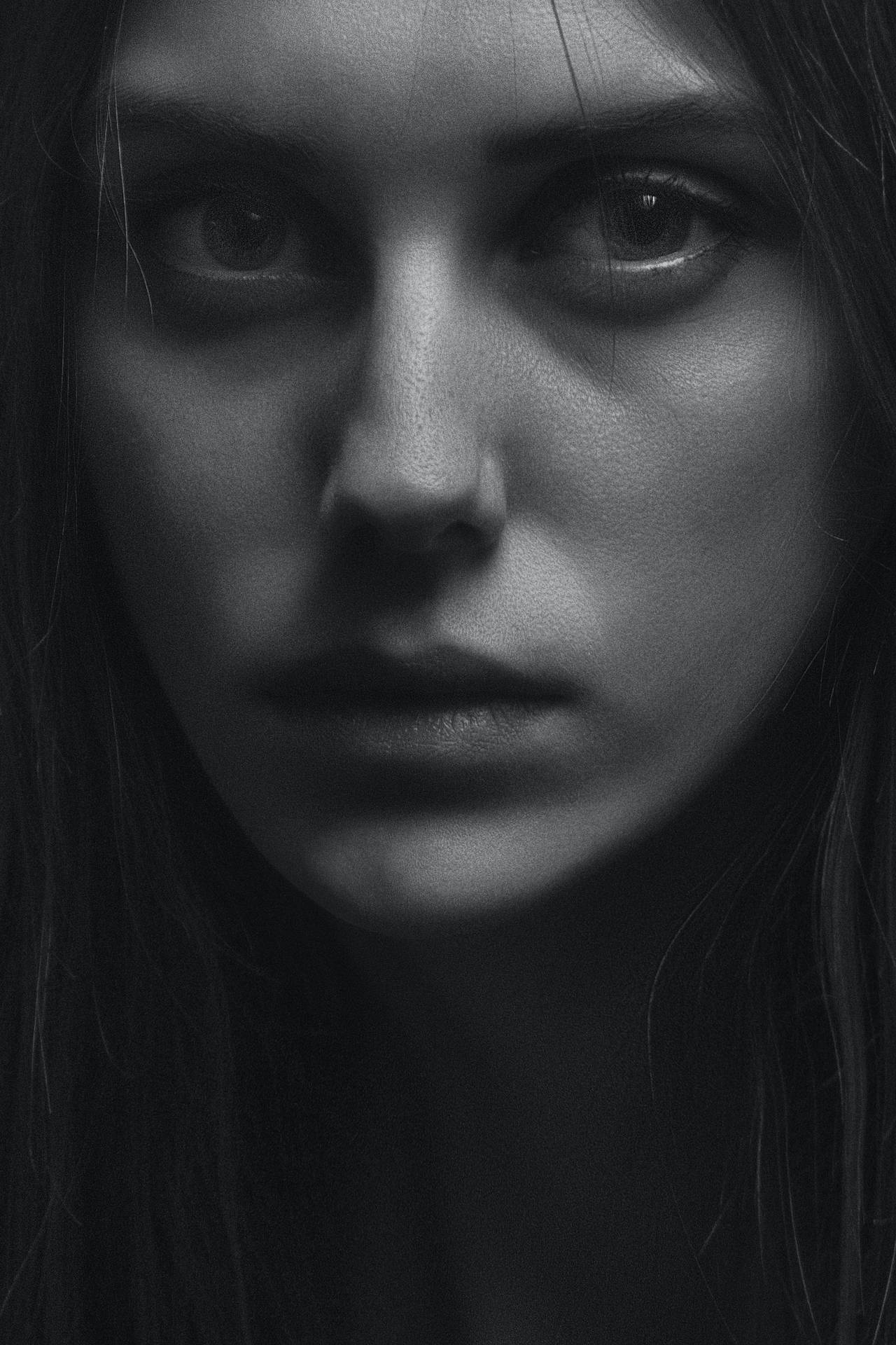 Woman S Beauty Black And White Portrait Wallpaper