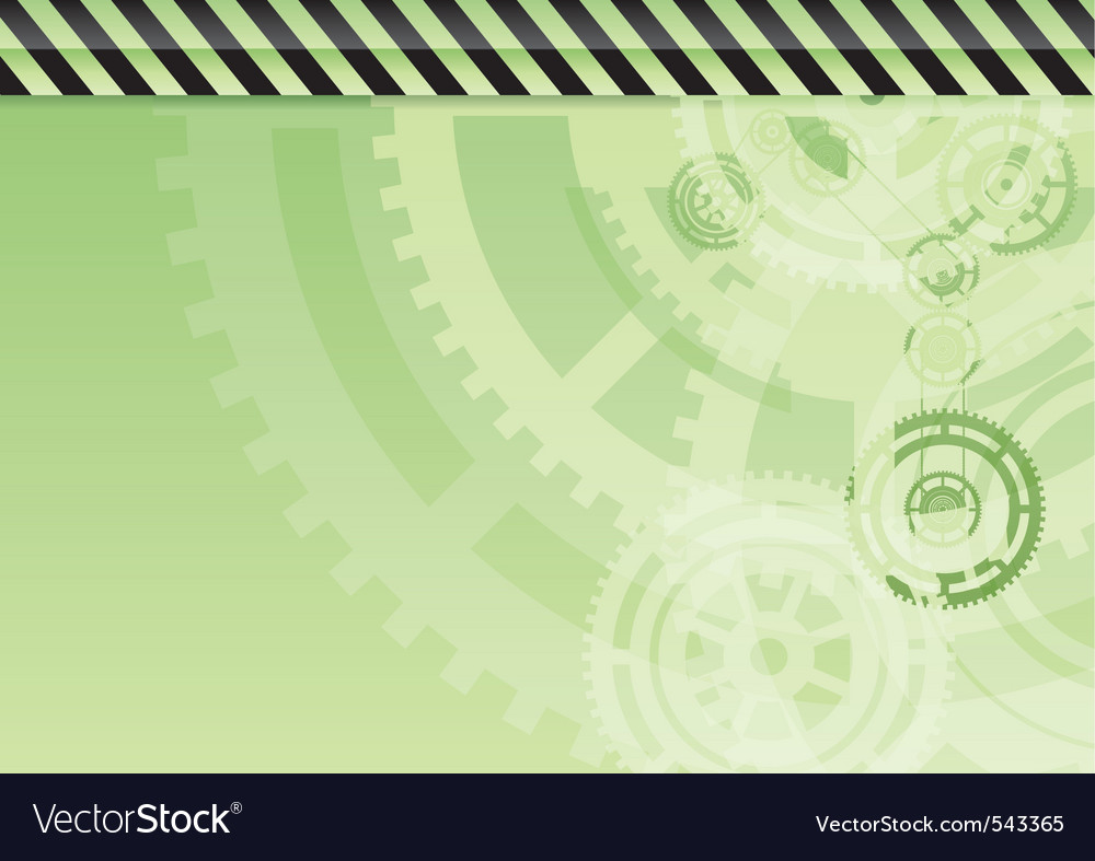 Green Industrial Background With Teeth Royalty Vector