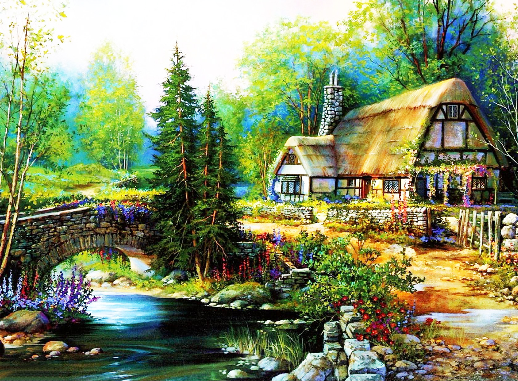 Cottage Wallpapers and Background Images   stmednet