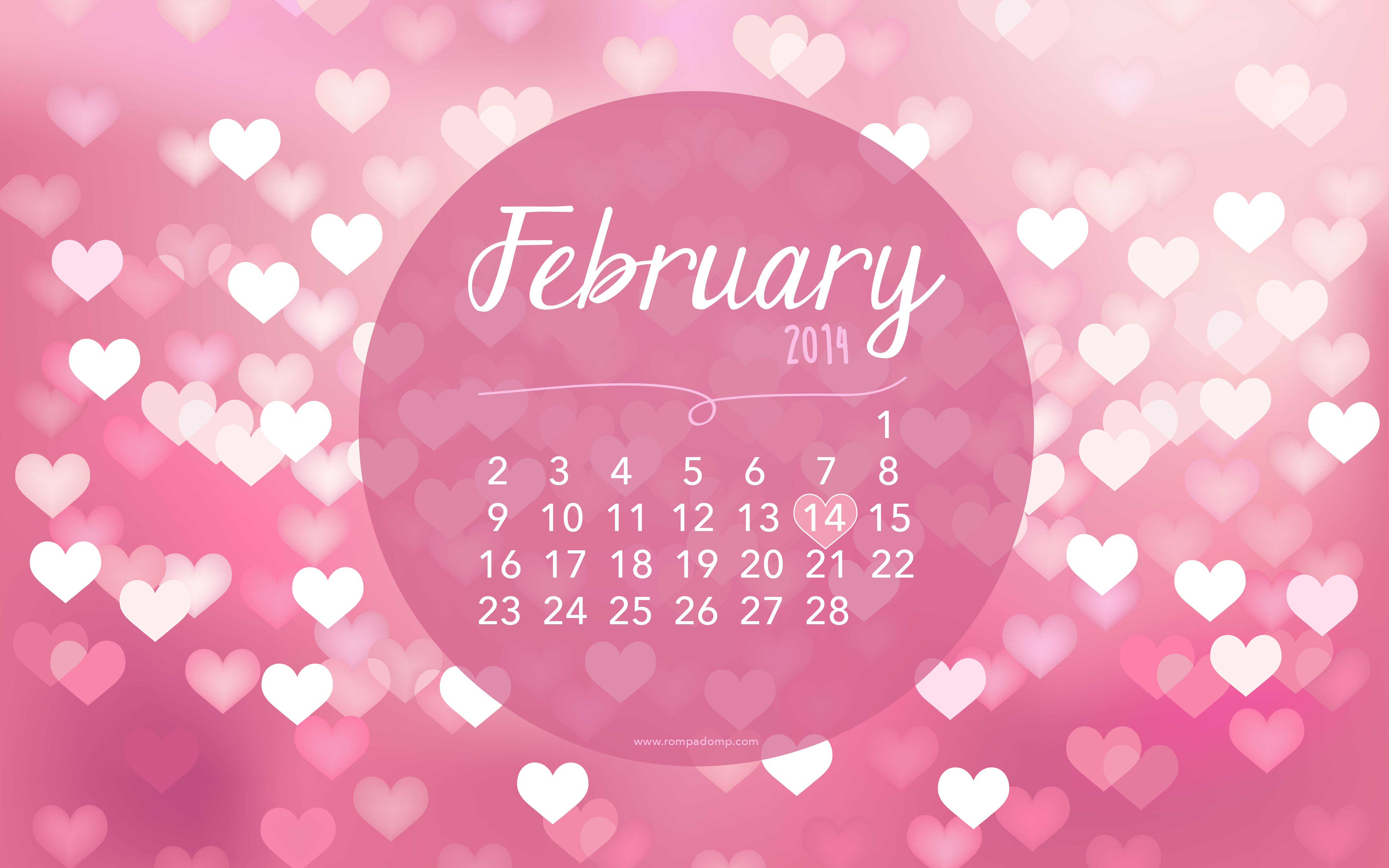 February 2019 Free Desktop CalendarWallpaper from Marmalead