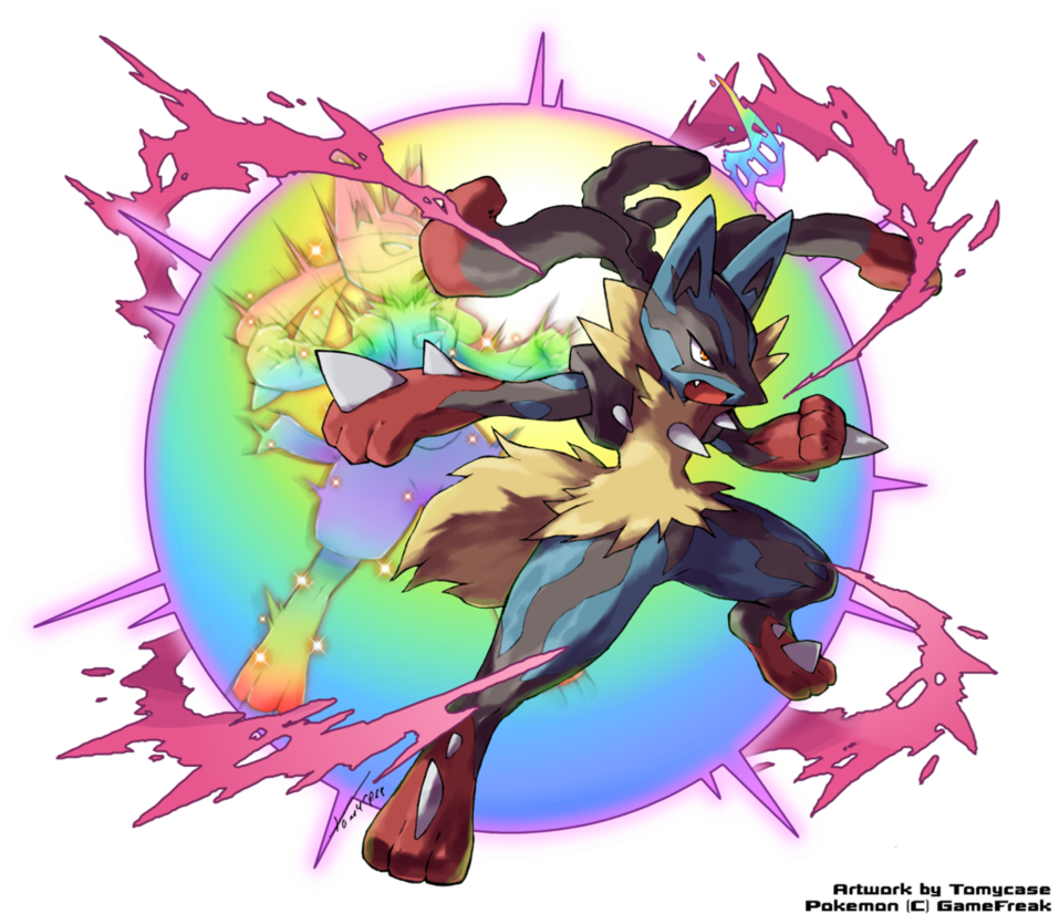 Lucario Mega Evolve Artwork Unofficial By Tomycase