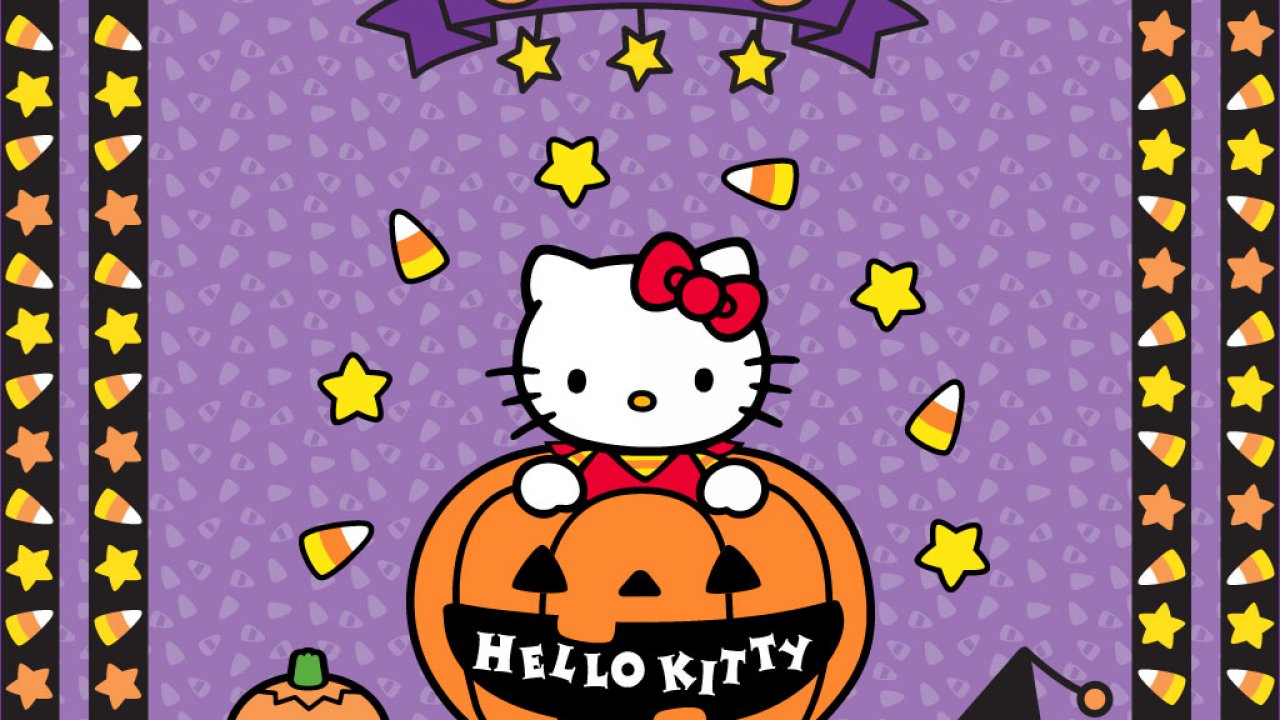 Halloween Hello Kitty Wallpaper HD 4k Amazing Colourful Desktop