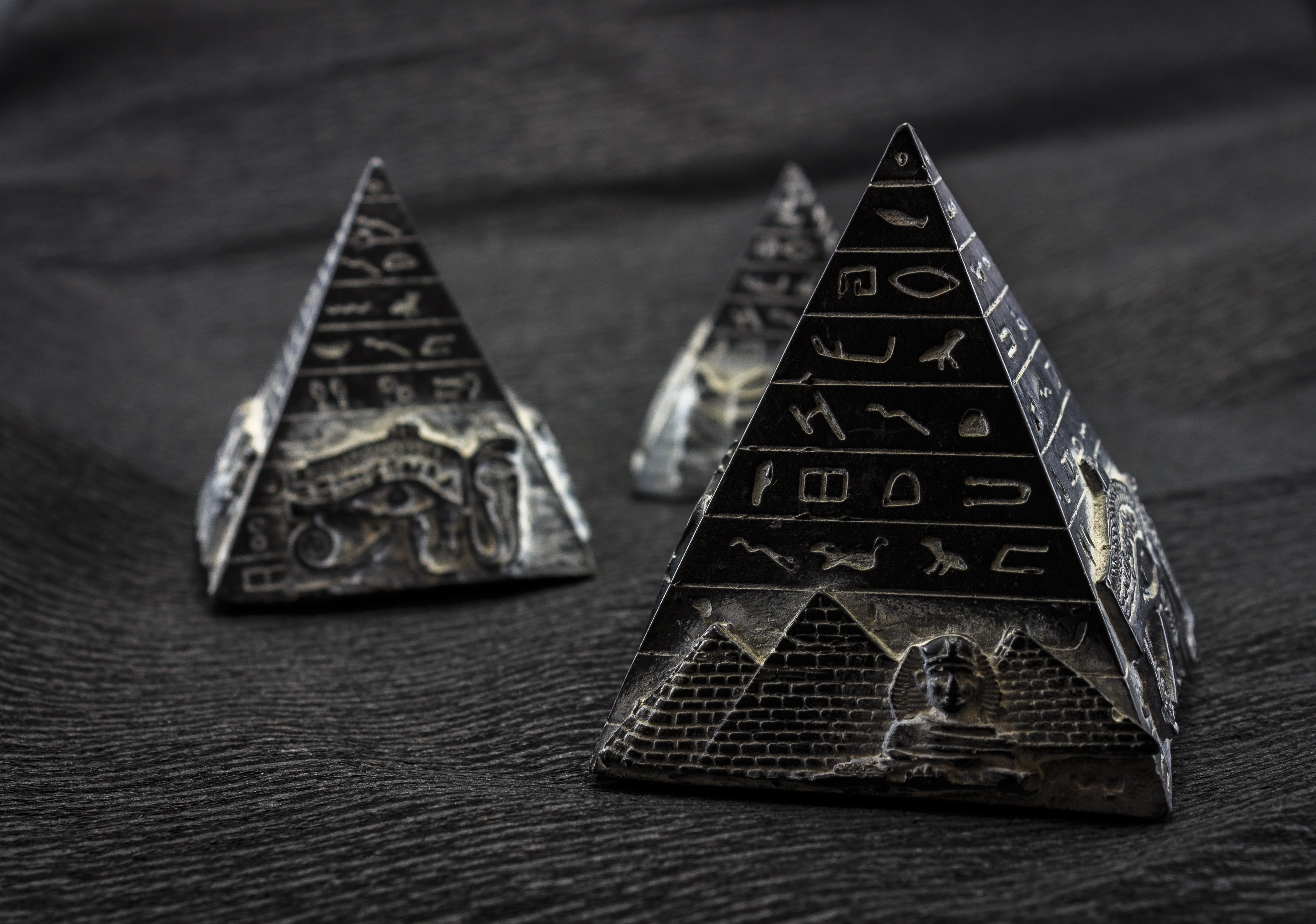 Black Pyramid Figurines Image