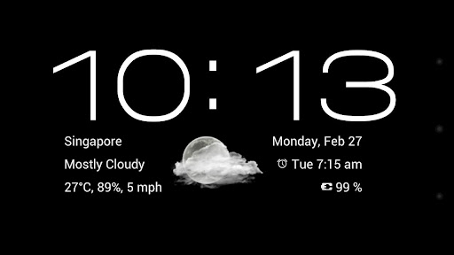 Dock Clock Night Android App