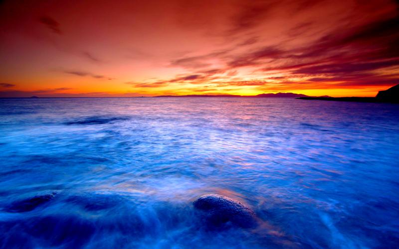 HD Ocean Sunset Wallpaper