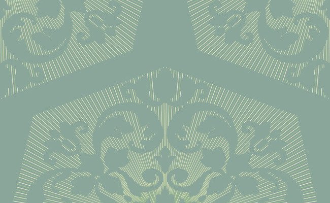Sample Bruce Wallpaper in Greens by Carl Robinson for Seabrook
