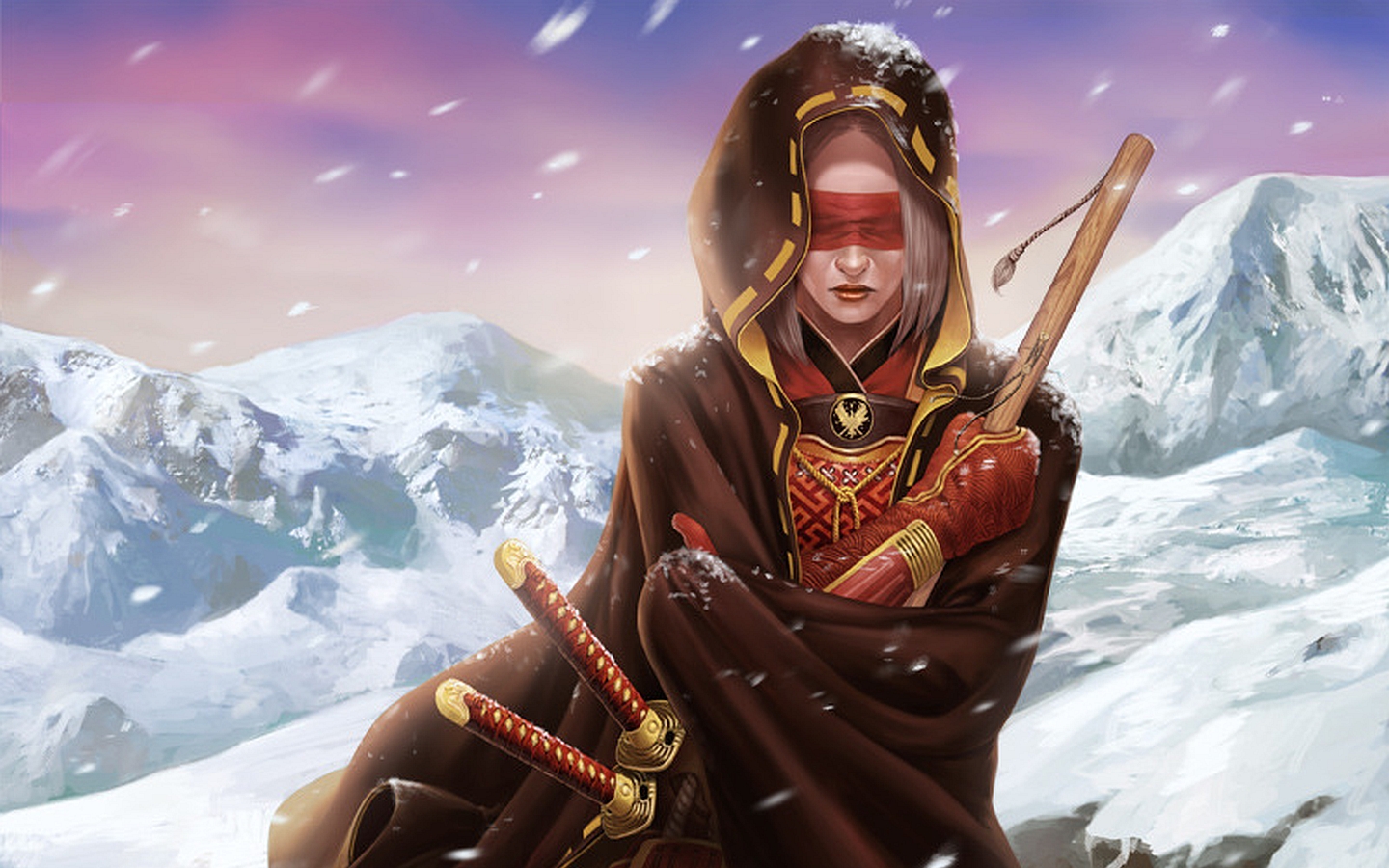 Women Warrior armor magic Fantasy Soldier Digital Art 4K 