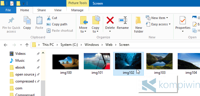 Folder Tempat Berkumpulnya Wallpaper Windows Telah Ditemukan Anda