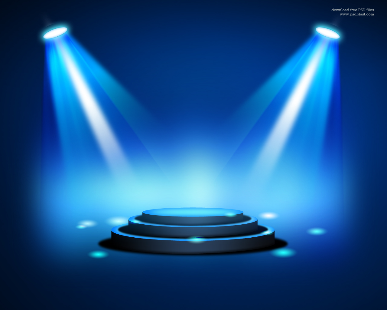 Stage Lighting Background With Spot Light Effects Psd