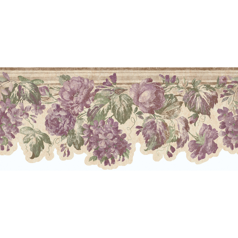 Free download Mauve Roses Die Cut Prepasted Wallpaper Border at ...