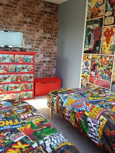Boys Marvel Avengers Bedroom For The Kids