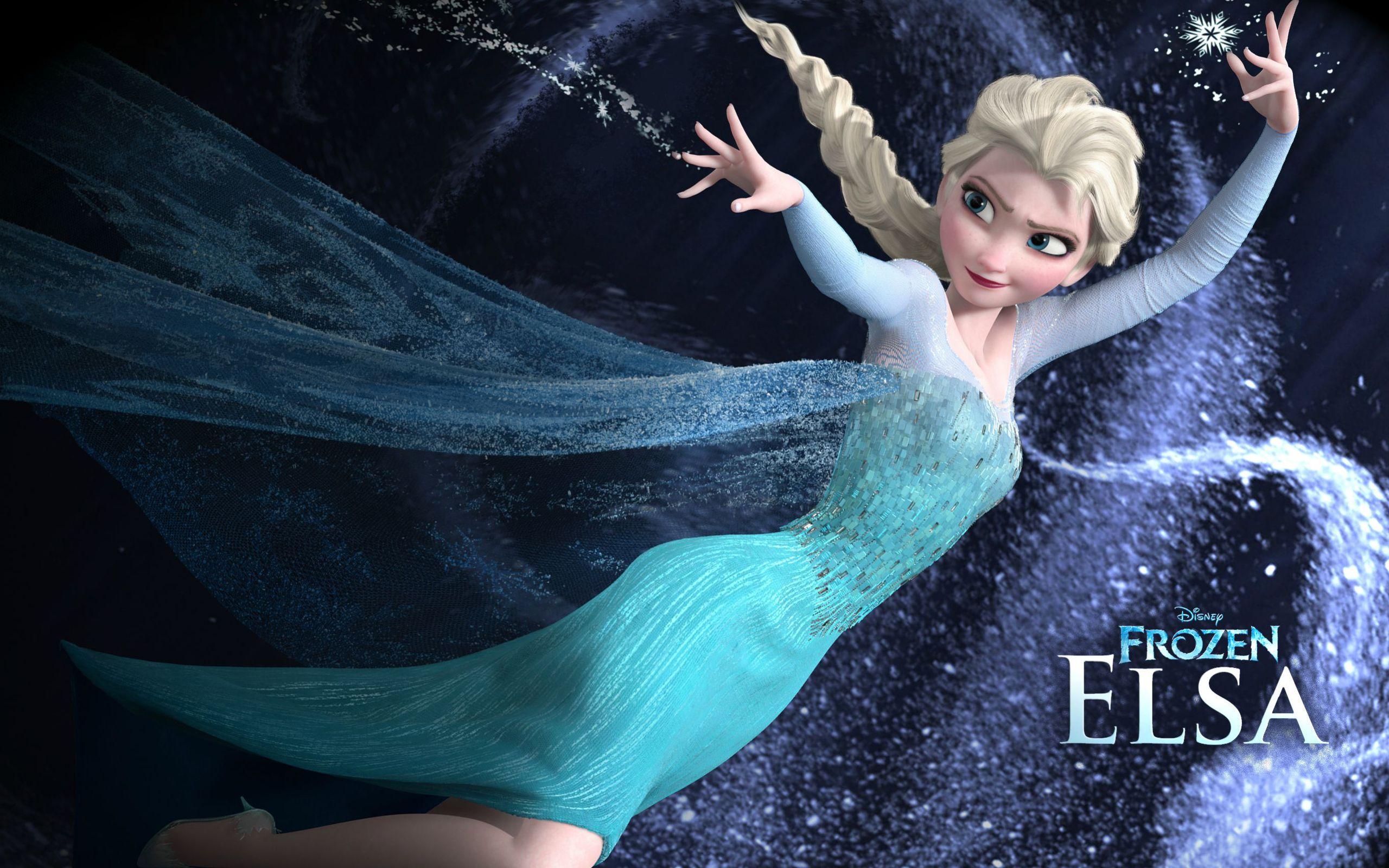 Elsa from Disney's Frozen creating ice magic