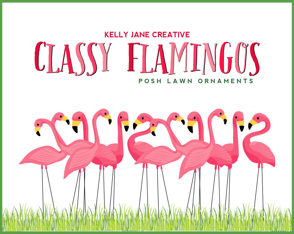 Flamingos Clipart Classy Flamingo Lawn Ornament