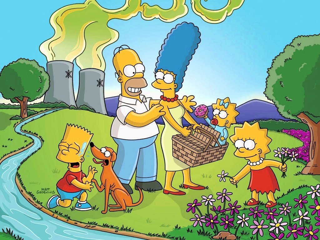 To Use This Picture Of The Simpsons As Your Desktop Wallpaper Right