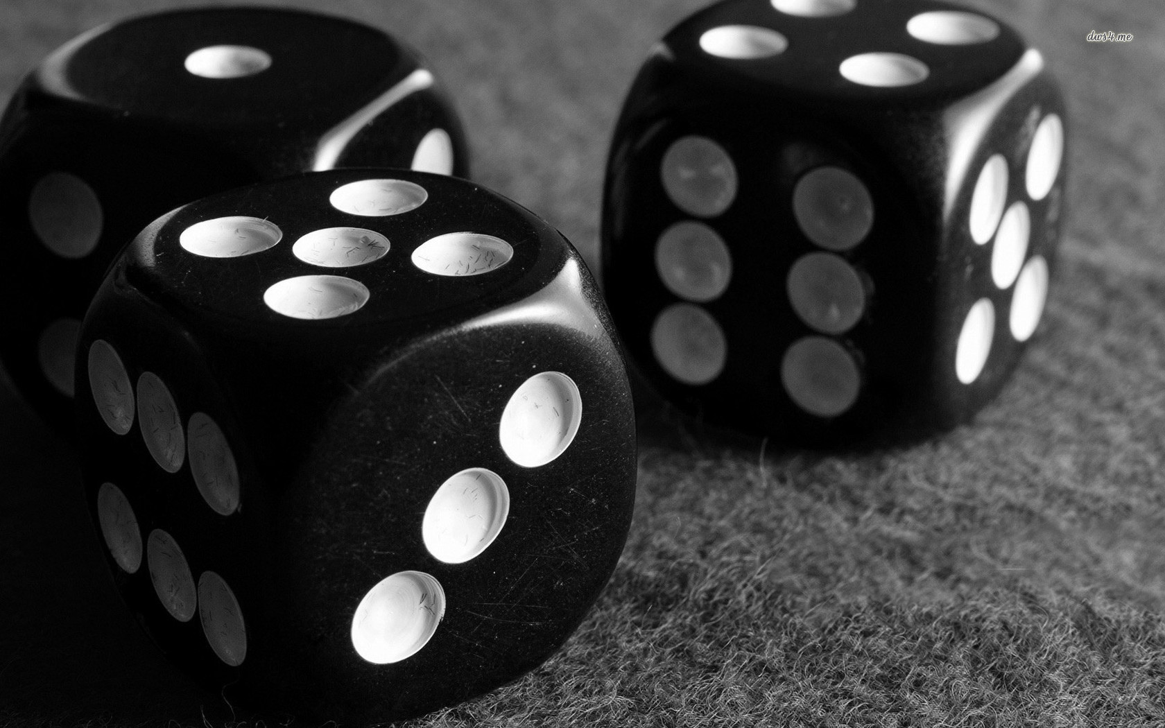 Dice Black And White Wallpaper With Resolution For
