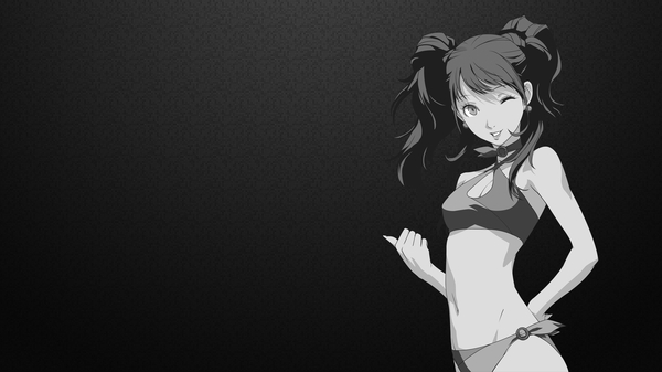 Background Anime Girls Black Kindle Kujikawa Rise Soe