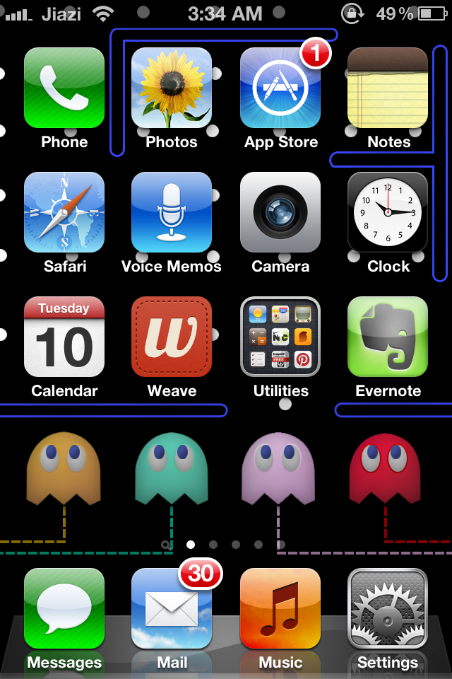 Pacman iPhone Retina Display Wallpaper