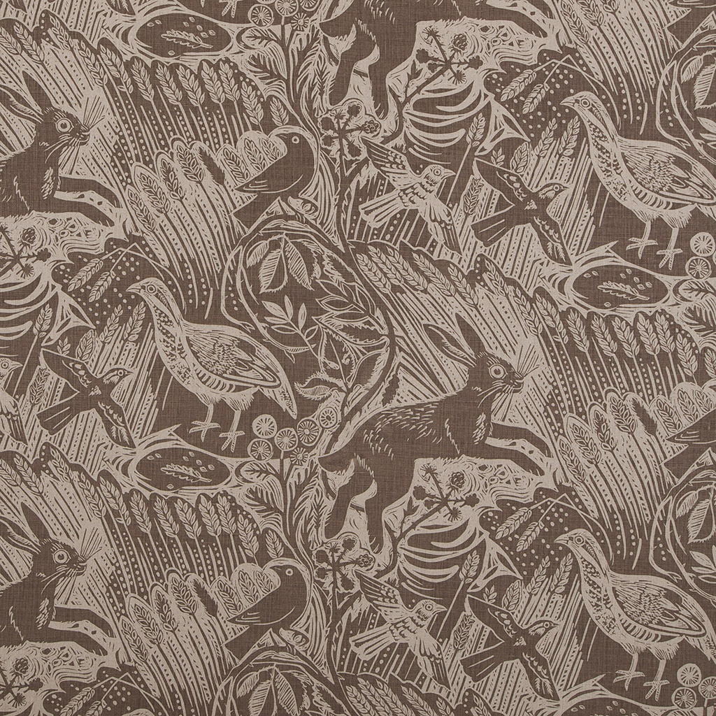 Harvest Hare Wallpaper All Mark Hearld Fabrics And