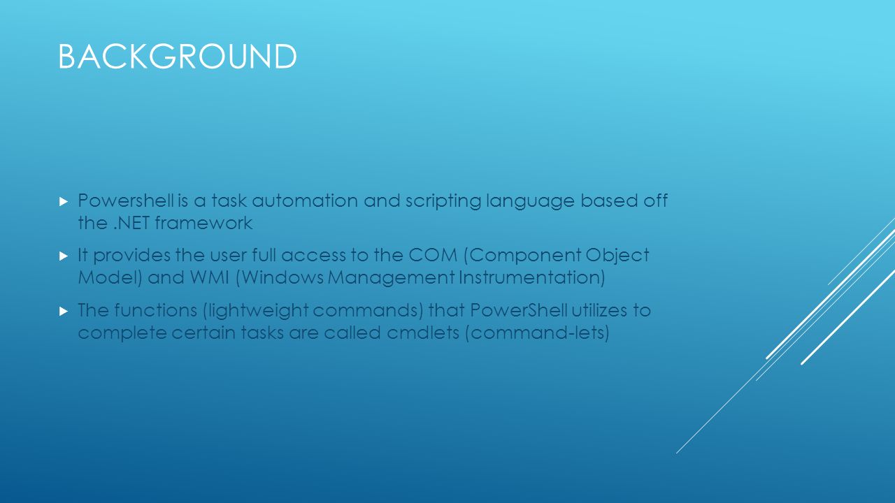 🔥 Free Download Powershell Basics Background Is A Task Automation by ...