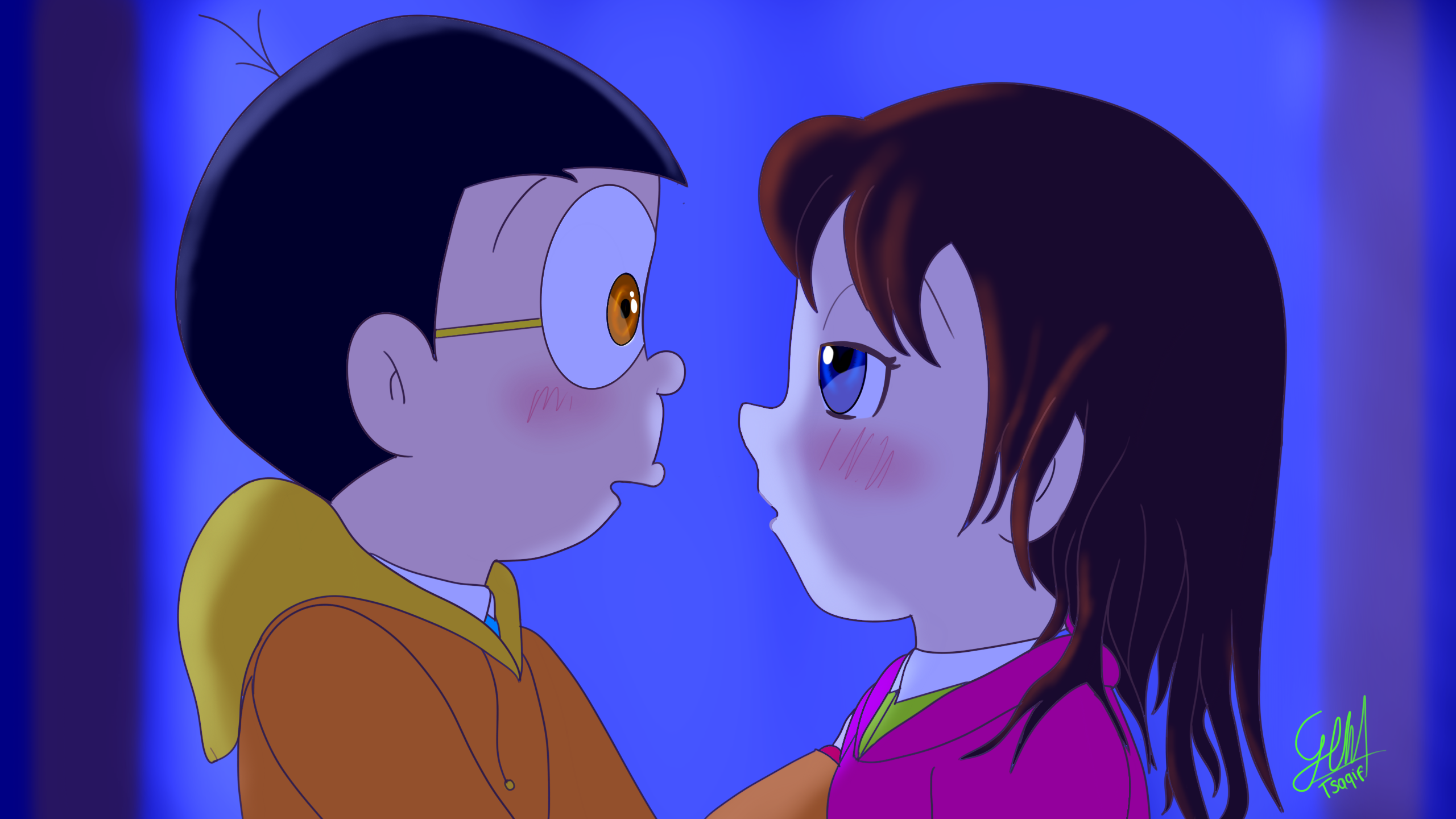 Nobita Shizuka Png Love Wallpaper