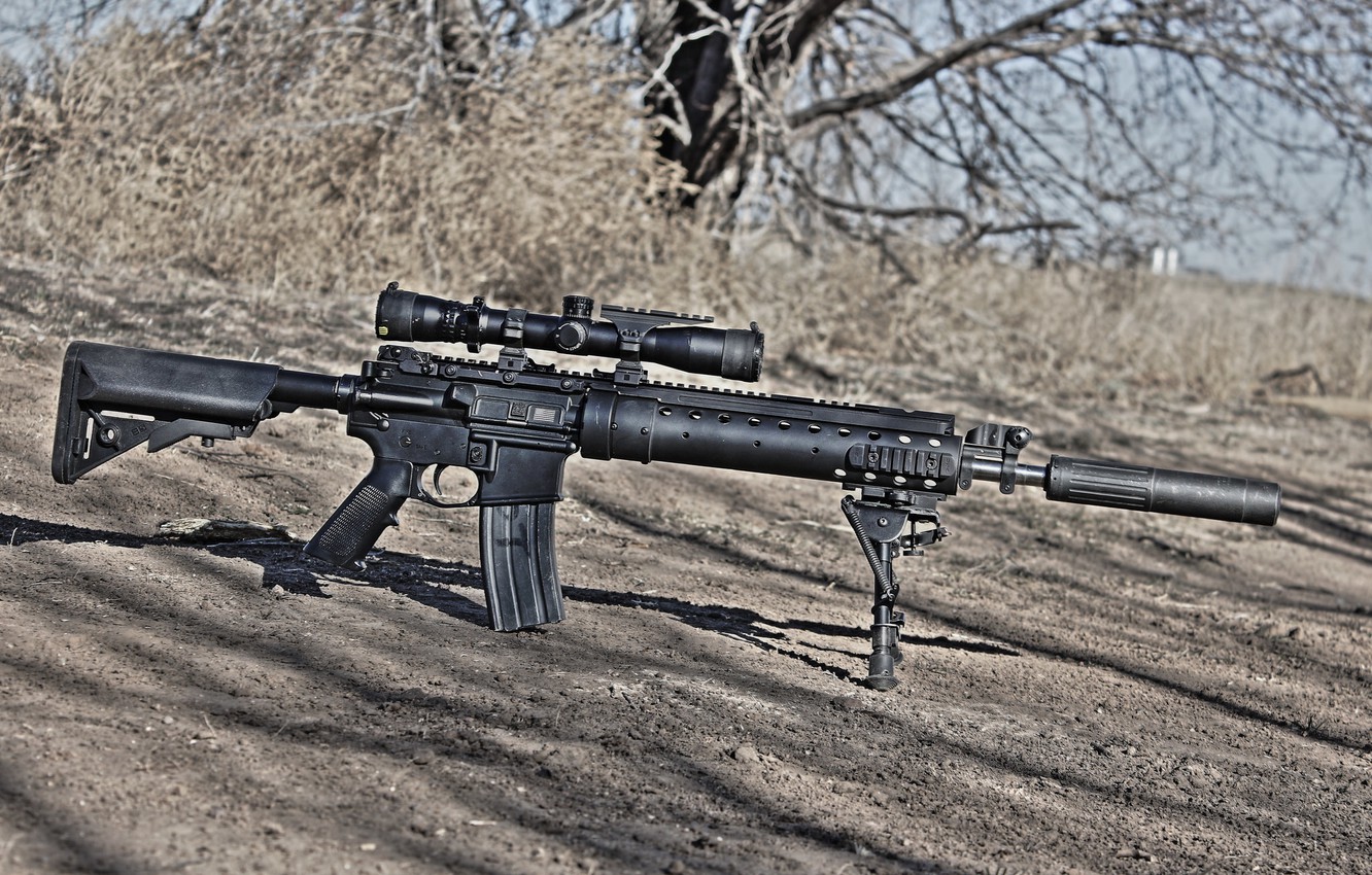 Wallpaper weapons optics rifle sniper SPR MK12 images for 1332x850