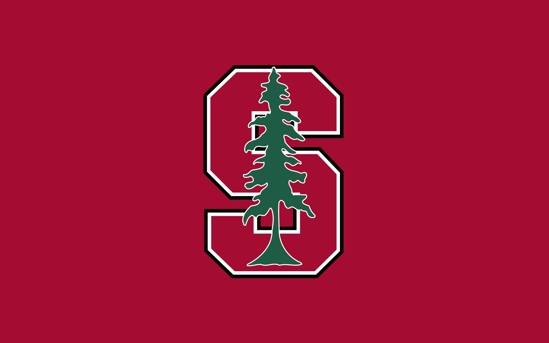 Stanford University Tree Logo Red Wallpaper