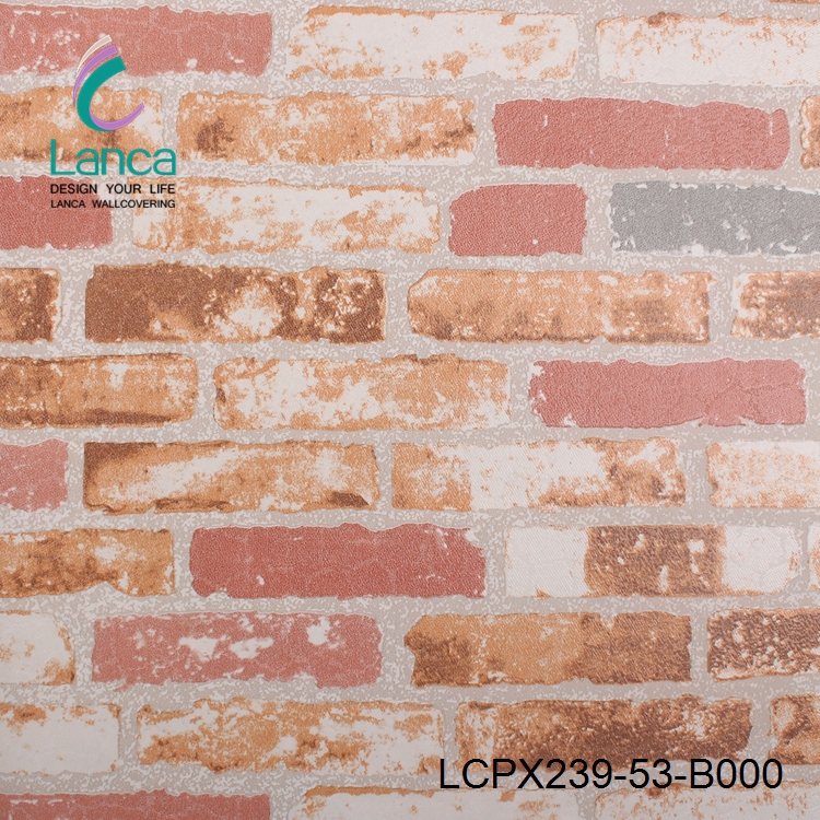 Hot Selling Red Brick Wallpaper For Walls Lcpx239 B000 Modern