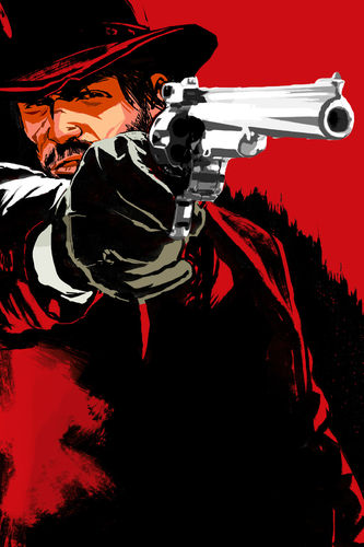 Red Gun Wallpaper Rdr John Marston With On A