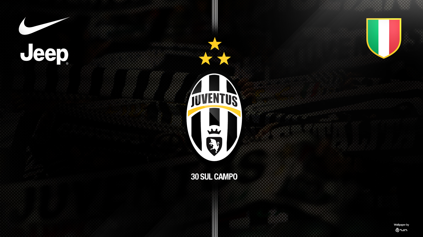 Free download Juventus Logo 3 Stars 3 [1366x768] for your Desktop