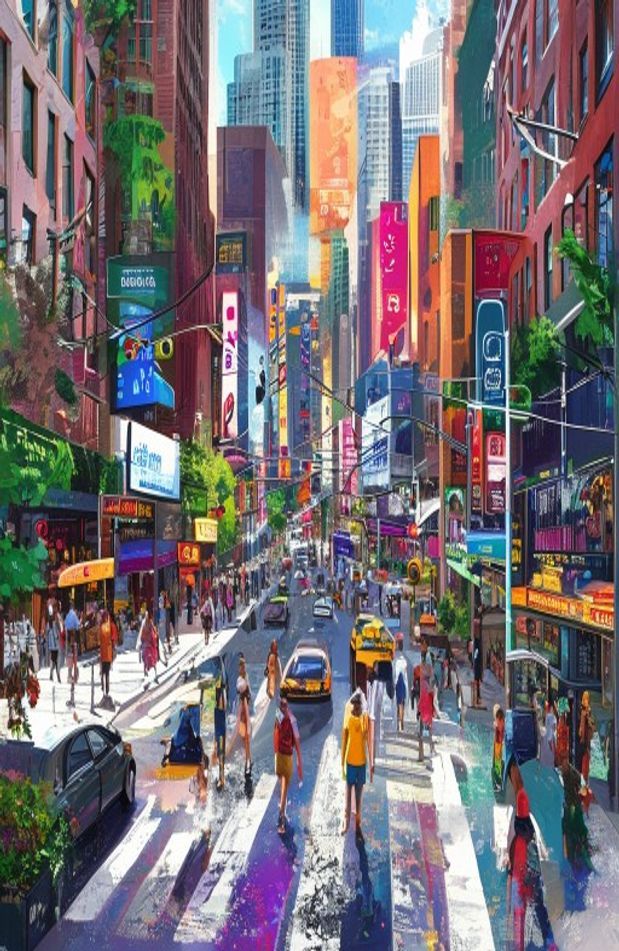 City Street Background