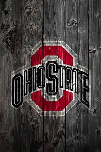 Ohio State Buckeyes Wood iPhone Background Photo Sharing