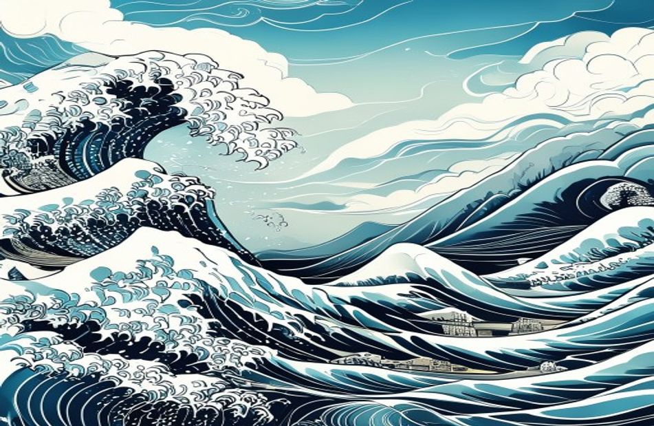 Japanese Wave Wallpaper