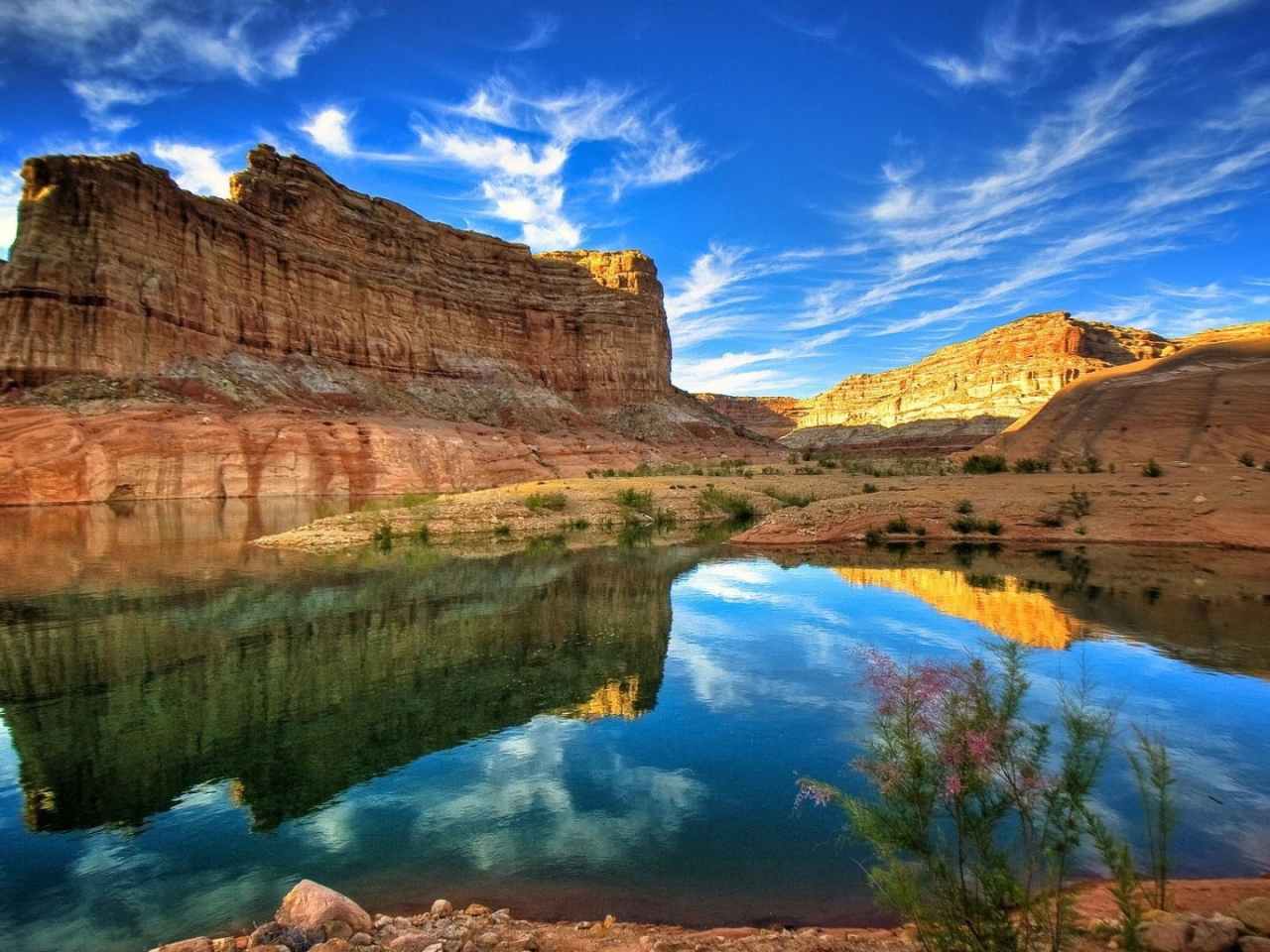 Grand Canyon Colorado River HD Desktop Mobile Wallpaper Background