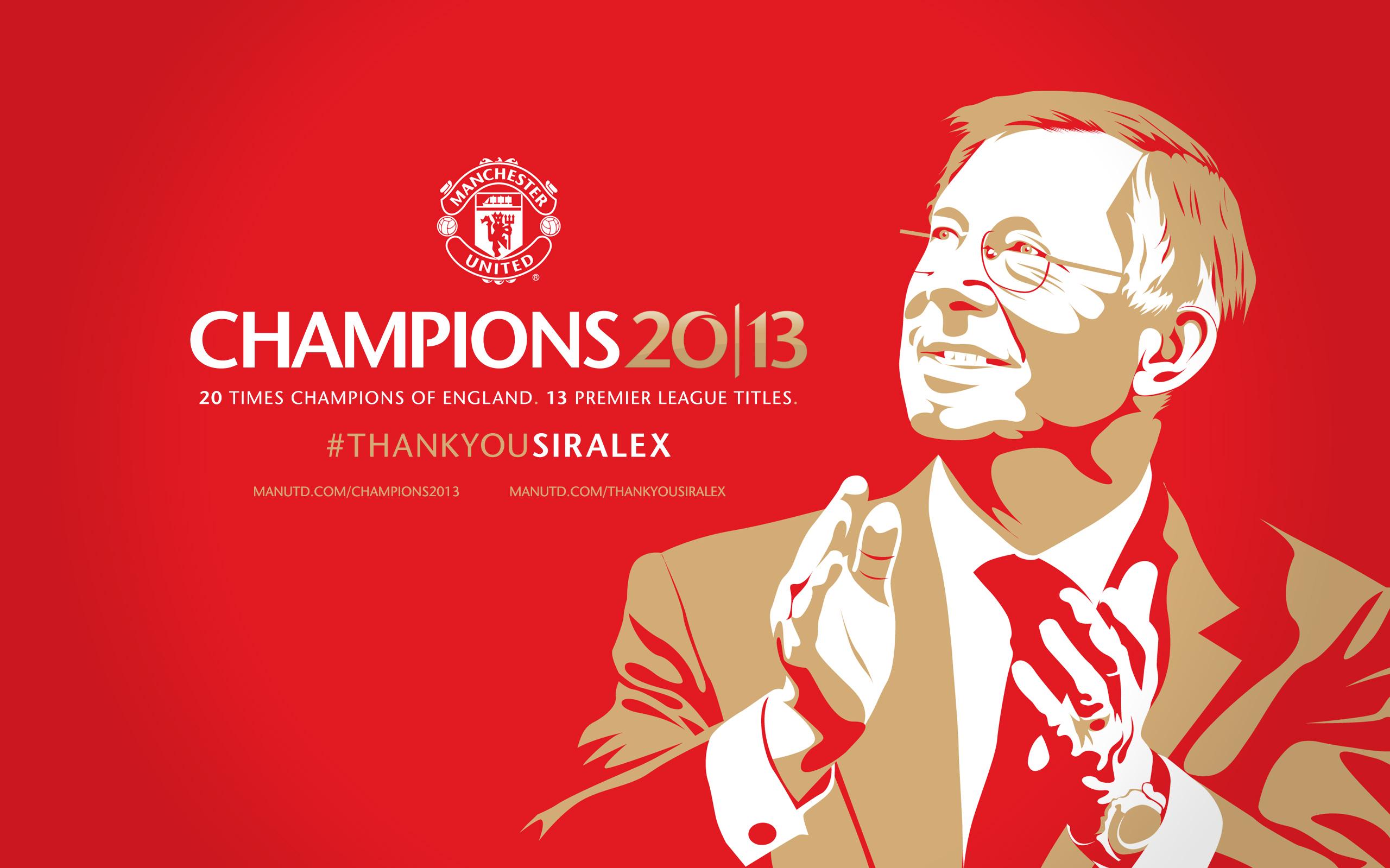 Thank You Sir Alex Manchester United Wallpaper