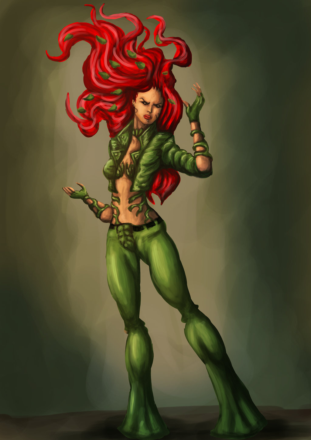 Sexy Poison Ivy Wallpaper Batlord Concept By