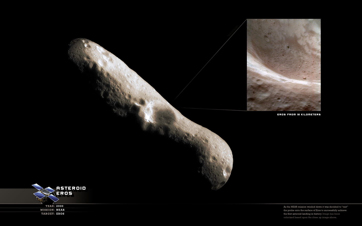 Wallpaper Asteroid Eros Wanderingspace