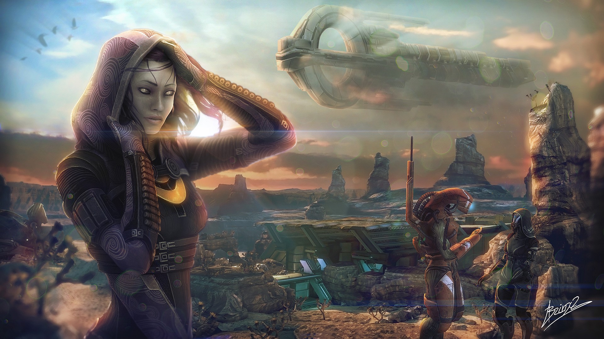 Video Games Mass Effect Quarian Geth Tali Zorah Nar Rayya