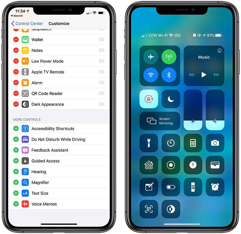 Whats New in iOS 13 Beta 6 Dark Mode Control Center Toggle