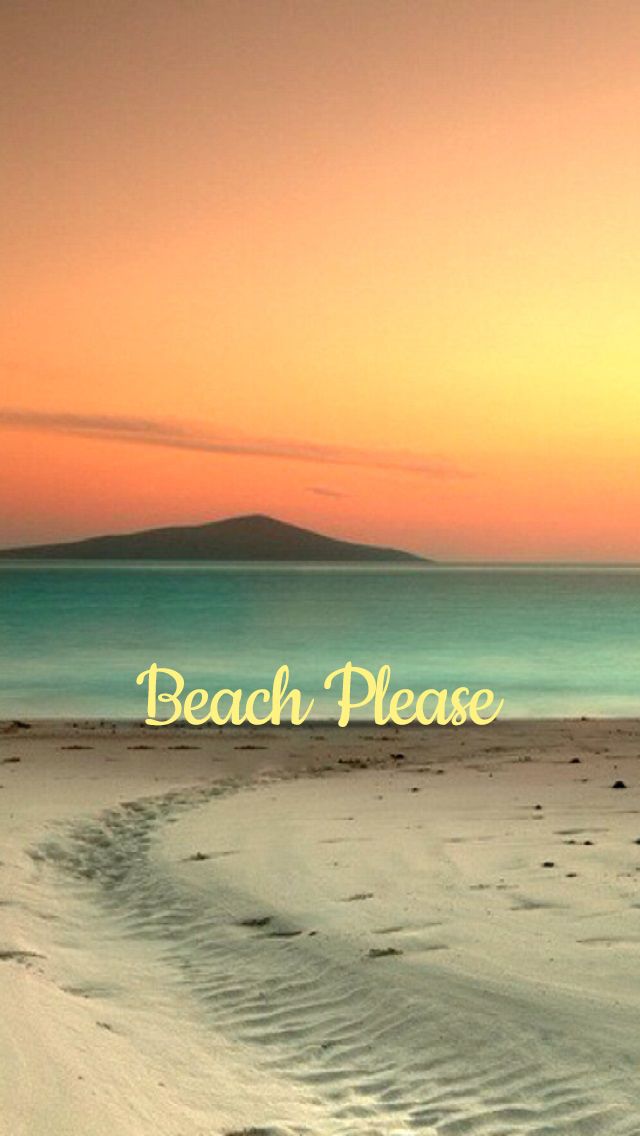 Beach Please Summer iPhone Wallpaper