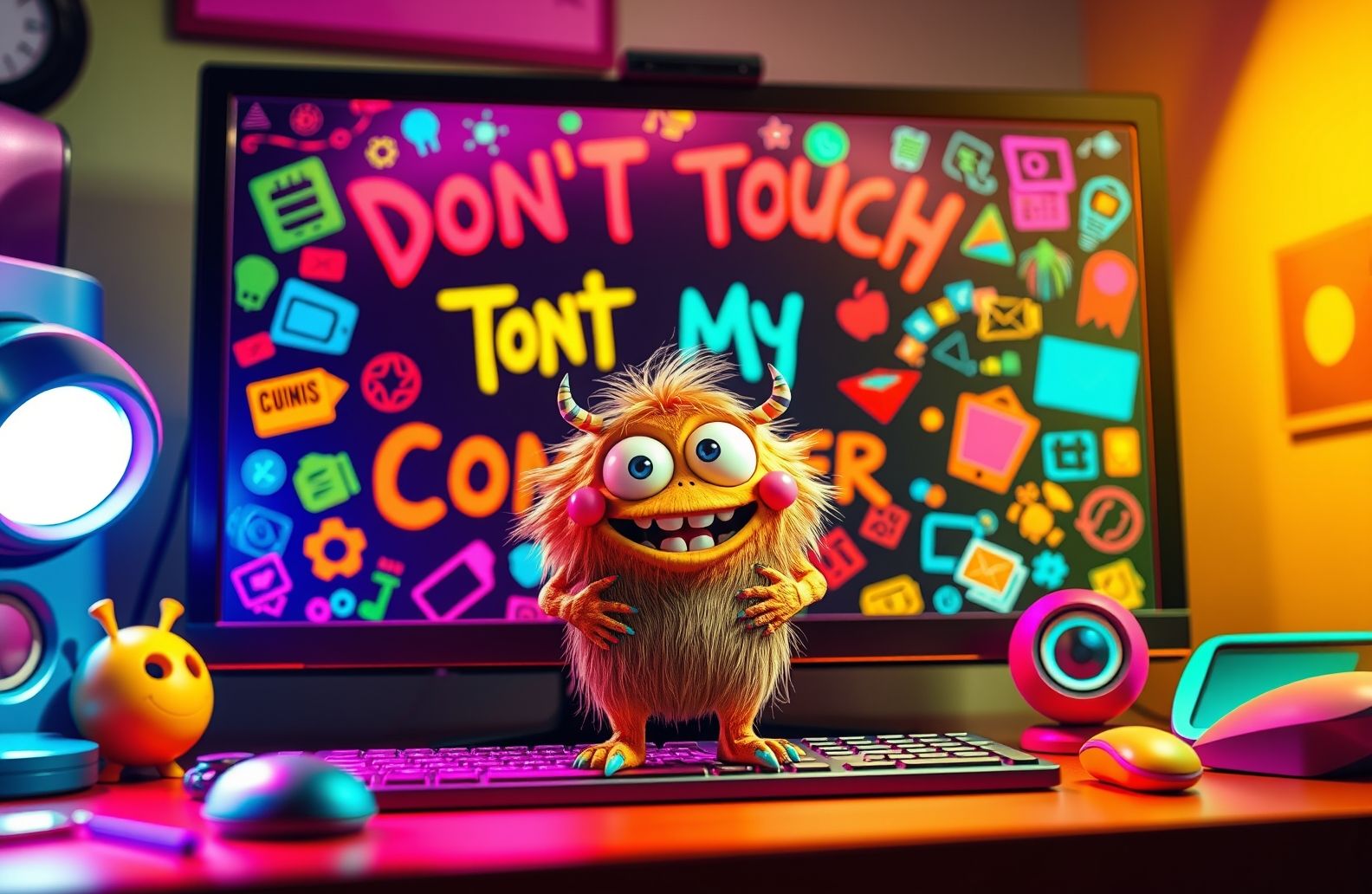 Don T Touch My Computer Wallpaper