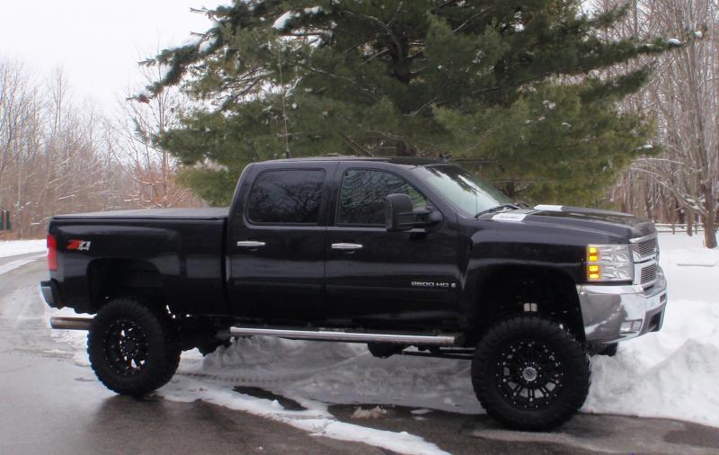 Blacked Out Lifted Duramax Chemical