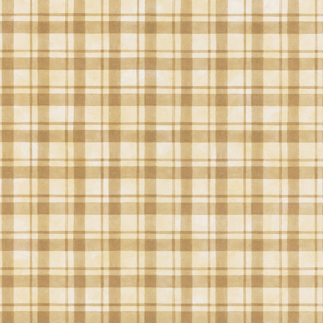 Brewster Home Fashions Brown Plaid Wallpaper Contemporary