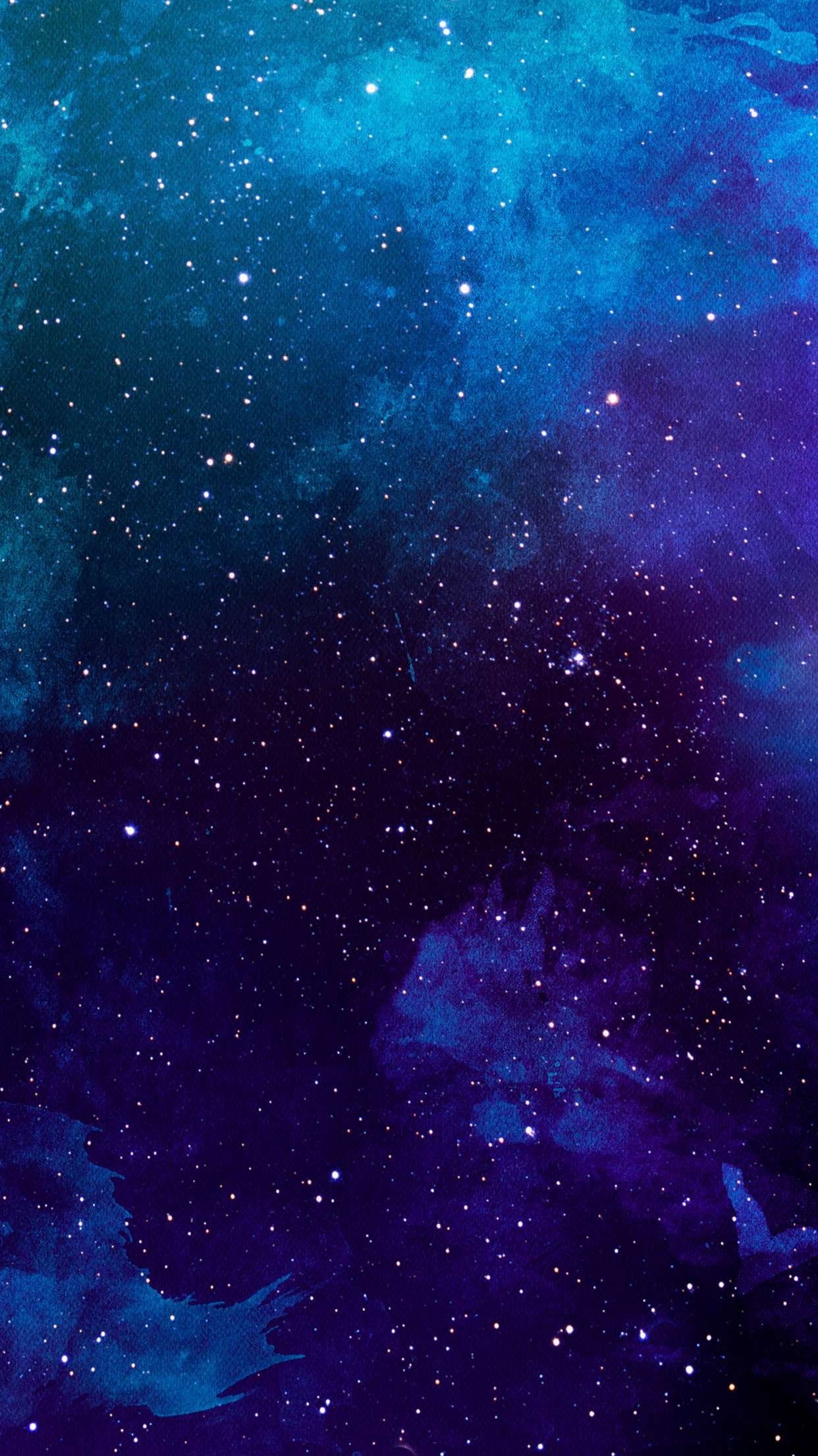 Purple And Blue Galaxy Illustration Digital Art Colorful 1080p